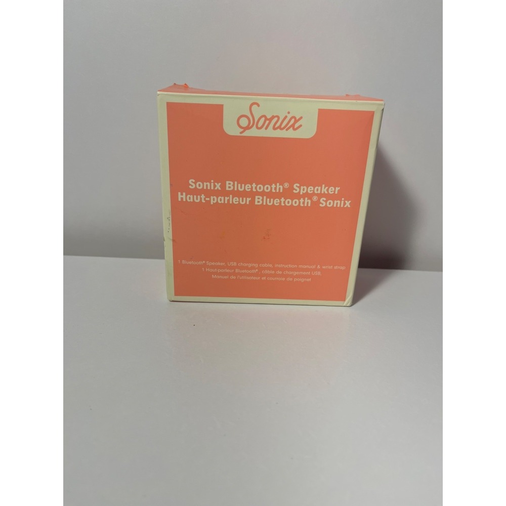 Sonix SNX-TE-003 Bluetooth Portable Cube Speaker Coral USB Connectivity Compact